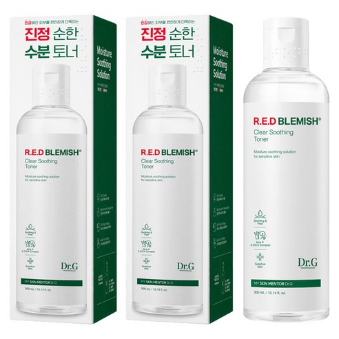 닥터지 레드 블레미쉬 클리어 수딩 토너, 300ml, 2개