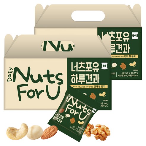 머거본 베이직 너츠포유 하루견과, 20g, 60개