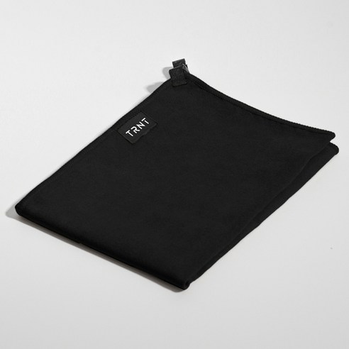 티알앤티 솔리드 라이트 타월 XS 40 x 40 cm, 블랙 쉽, 1개