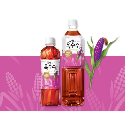[쿠팡] 웅진 자색으로 잘빠진 옥수수수염차, 1.5L, 12개(9,600원/무료)