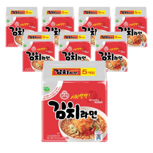 오뚜기 김치라면 120g, 40개 40개, 총 수량 섬네일