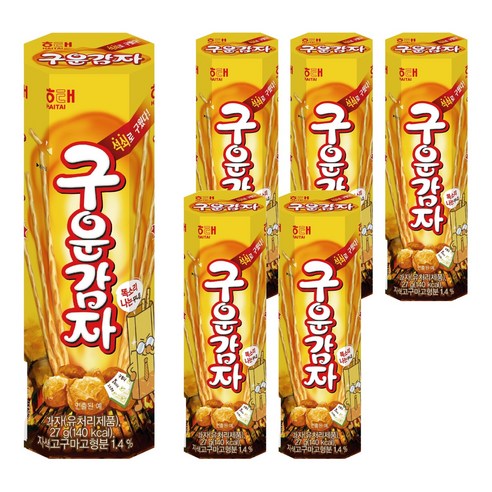 해태제과 구운감자, 27g, 6개