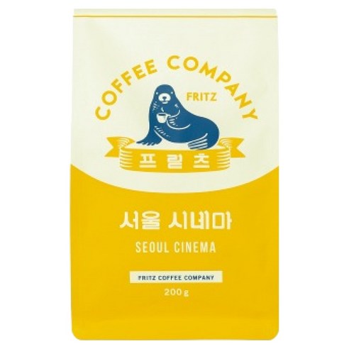 프릳츠 서울 시네마 원두, 홀빈(분쇄안함), 200g, 1개