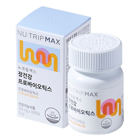 뉴트립 장건강 프로바이오틱스 300 mg, 30정, 1개