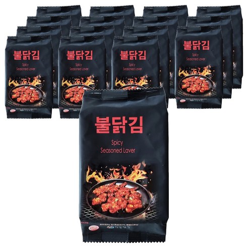 매콤한 밥도둑 불닭김, 5g, 16개