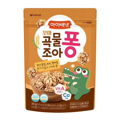 아이배냇 꼬마곡물조아퐁 과자 30g, 곡물맛, 1개