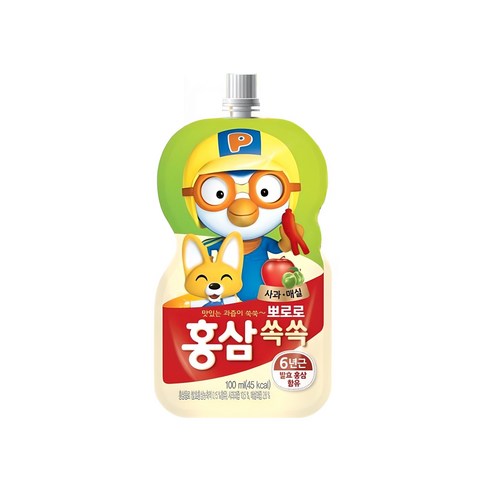 팔도 뽀로로 홍삼쏙쏙 사과매실 100ml, 30개 맛있게 먹은 솔직 후기 - 상품 이미지 2