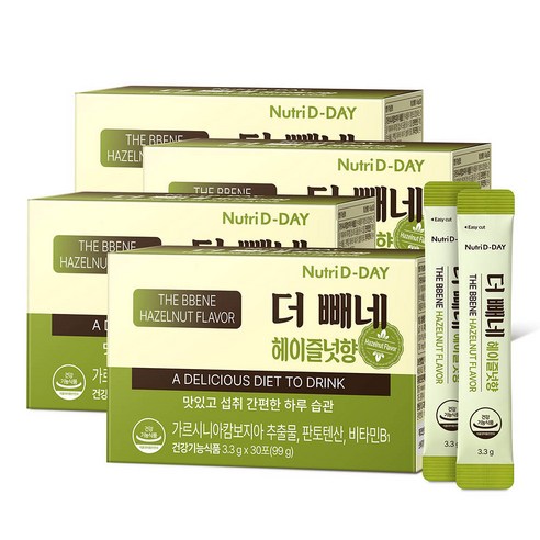 뉴트리디데이 더빼네 헤이즐넛향, 99g, 4개