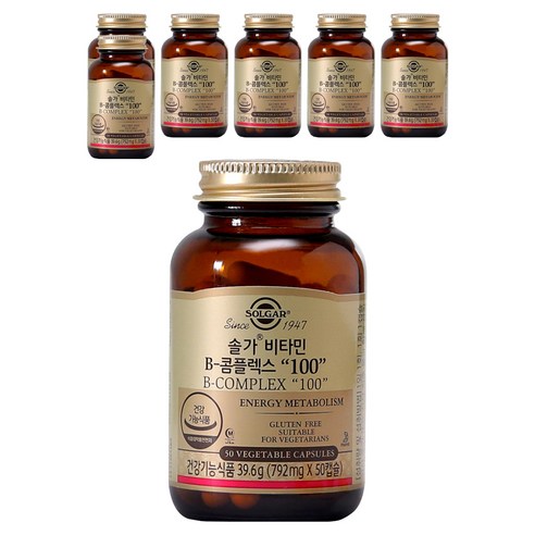 솔가 비타민B 콤플렉스 100, 50정, 7개