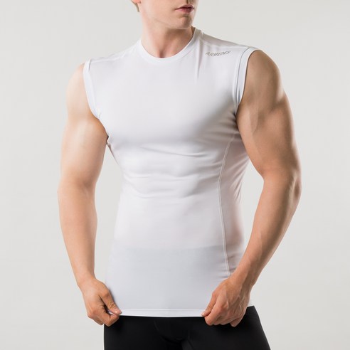 아르메데스 남성용 냉감 기능성 쿨 언더레이어 민소매나시 AR-121 이미지 2