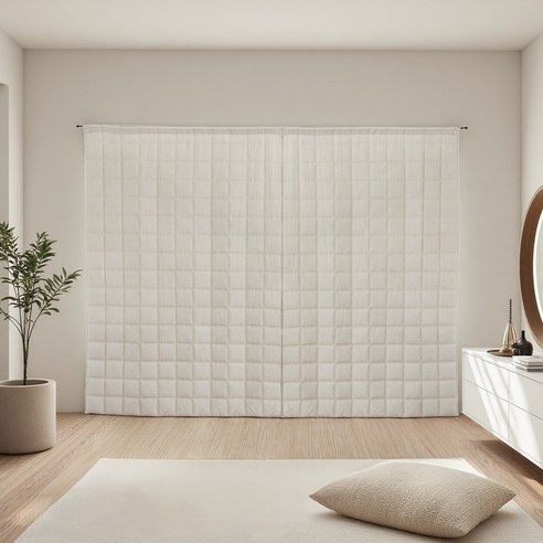 코멧 방한 사각 누빔 커튼, 따뜻함과 경제성을 모두 잡으세요!