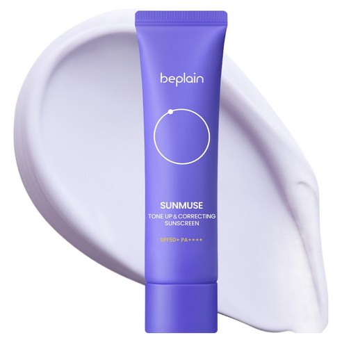 비플레인 선뮤즈 톤업 앤 코렉팅 선크림 SPF50+ PA++++, 50ml, 1개