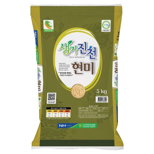 생거진천 현미, 5kg, 1개