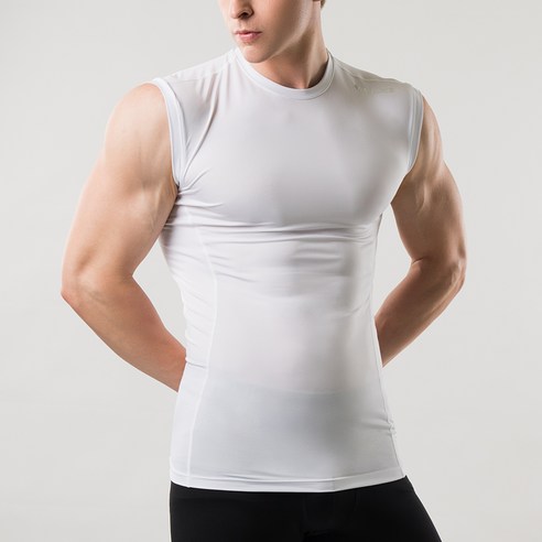 아르메데스 남성용 냉감 기능성 쿨 언더레이어 민소매나시 AR-121 이미지 3