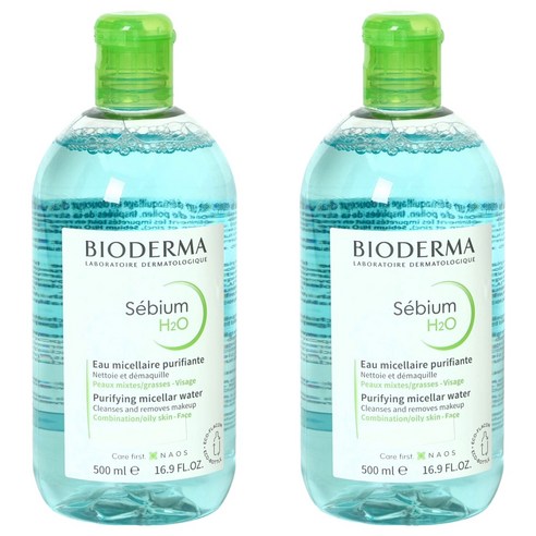 바이오더마 세비엄 H2O 클렌징 워터, 500ml, 2개