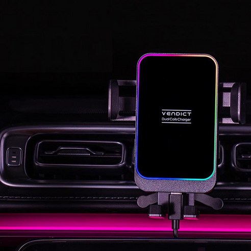 벤딕트 엠비언트 무드등 차량용 루나 스퀘어 고속 충전 거치대 VDT-W8 이미지 4