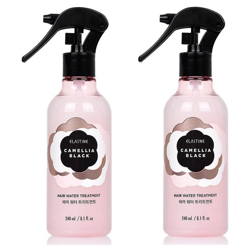 엘라스틴 카멜리아 블랙 헤어 워터 트리트먼트, 240ml, 2개
