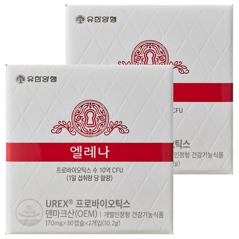 엘레나 정품 유산균, 60정, 2개
