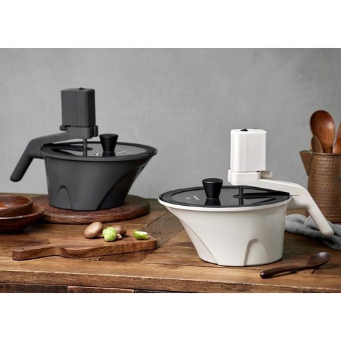 로이첸 인덕션 아이지글 자동회전롤팬 크림 후기 분석 - 하단부 인덕션 바닥