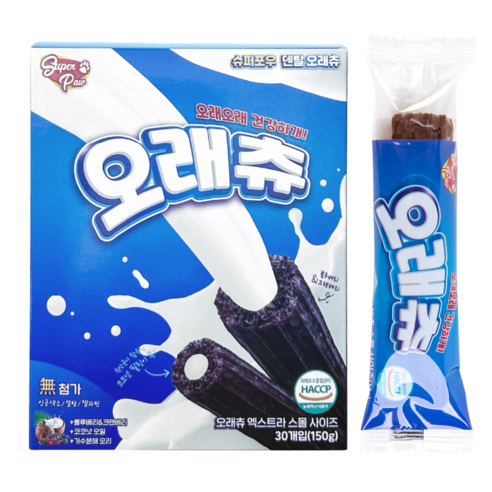 슈퍼포우 오래츄 강아지 엑스트라스몰 덴탈껌, 혼합맛(블루베리/크랜베리), 150g, 1개