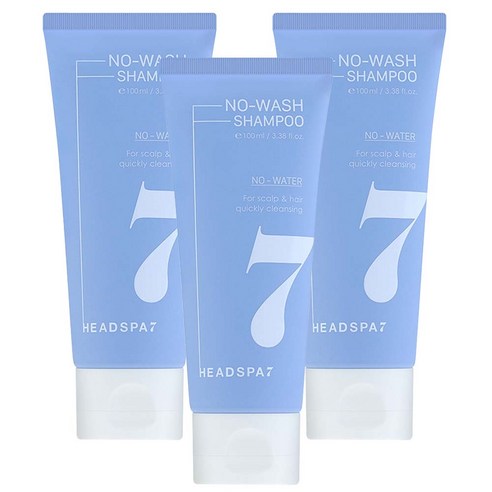 헤드스파7 노워시 샴푸, 3개, 100ml