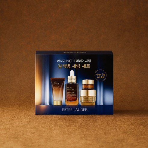 에스티로더 어드밴스드 나이트 리페어 싱크로나이즈드 멀티 리커버리 콤플렉스 세럼 50ml + 클렌징 폼 30ml + 아이 젤 크림 5ml + 수프림 단단크림 15ml 세트 이미지 2