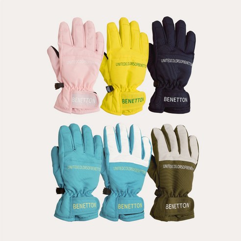 베네통 아동용 컬러풀 스키장갑 후기 분석 - 착용 컷 2