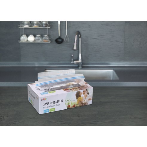 코멧 더블 지퍼백 중형 50매 + 대형 50매 솔직 후기 | 실사용자 리뷰 분석 - 상품 이미지 2