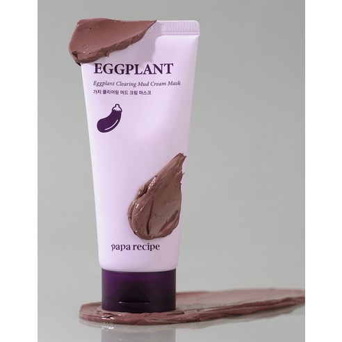 파파레서피 가지 클리어링 머드 크림 마스크 100ml 이미지 2