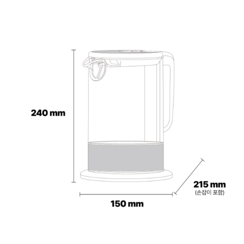 듀플렉스 유리 전기포트 후기 분석 - 실버 포인트 마감