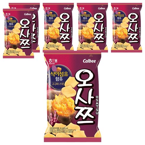 해태제과 오사쯔, 60g, 6개 - 고구마과자 | 쿠팡