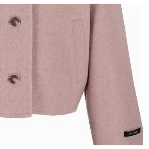 비지트인뉴욕 여성용 라운드넥 핸드메이드 싱글 숏 재킷 VAAHC77 후기 분석 - 단추 디테일