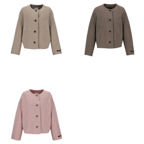 비지트인뉴욕 여성용 라운드넥 핸드메이드 싱글 숏 재킷 VAAHC77 후기 분석 - 디테일 컷