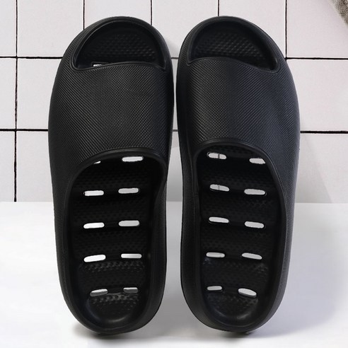 베이스알파에센셜 남성용 편안한 미끄럼방지 물빠짐 EVA 욕실화 실내화