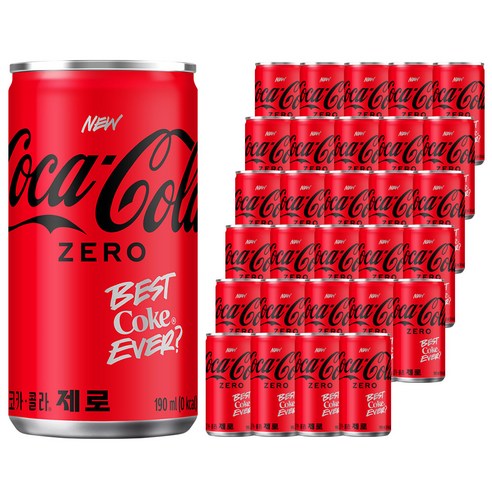 코카콜라 제로 190ml × 90개