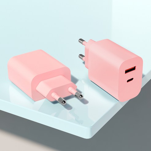 홈플래닛 PD 3.0 25W 2포트 PPS 초고속 충전기 + 60W CtoC 케이블 세트 후기 분석 - 충전기 측면 로고 디자인