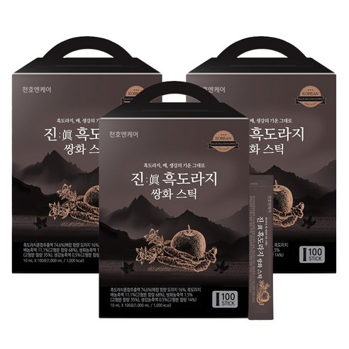 천호엔케어 진 흑도라지 쌍화 스틱, 1L, 300개