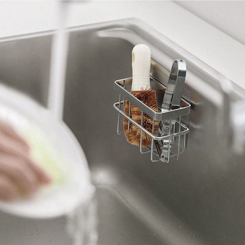 코멧 키친 무타공 강력 접착 수세미 거치대 이미지 4
