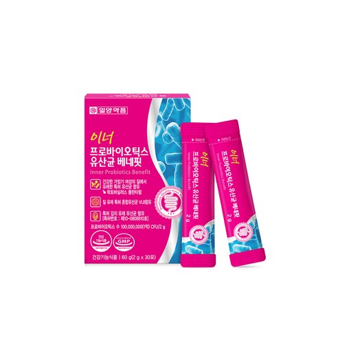 일양약품 이너 프로바이오틱스 유산균 베네핏 30p 60g, 4개 이미지 2