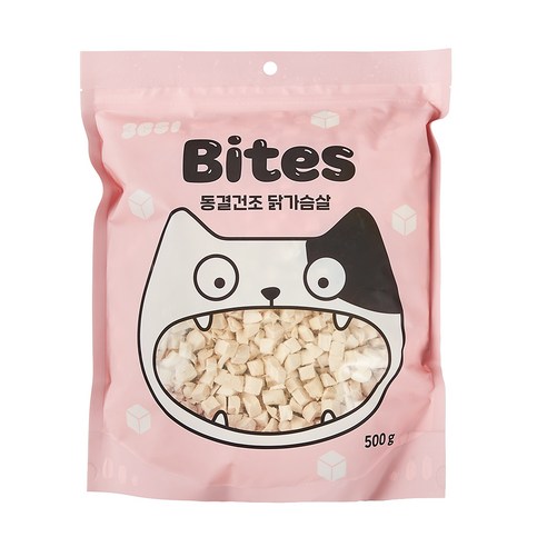 3651 고양이 바이츠 동결건조 트릿 간식, 닭가슴살, 500g, 1개