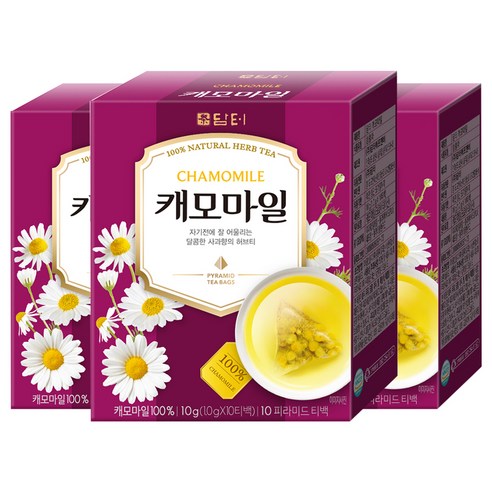 담터 캐모마일 삼각티백, 1g, 10개입, 3개