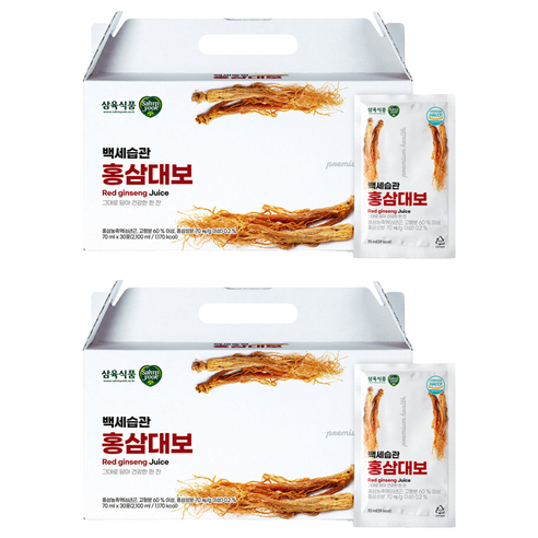 삼육 백세습관 홍삼대보 2.1L, 2박스 맛있게 먹은 솔직 후기 - 상품 이미지 1