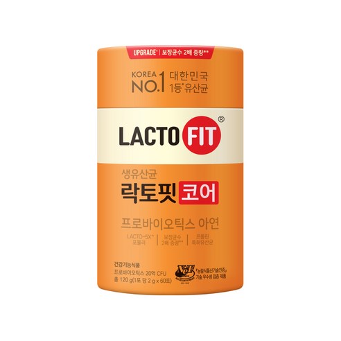 락토핏 생유산균 코어 120g, 1개 솔직 후기 | 실사용자 리뷰 분석 - 상품 이미지 1