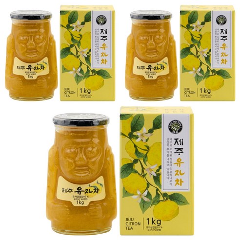 다하 제주 유자차, 1kg, 1개입, 3개