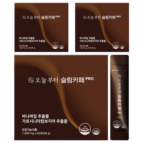 오늘부터 슬림카페PRO, 96g, 3개