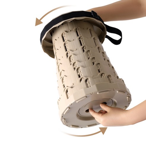 코멧 아웃도어 휴대용 높이조절 캠핑스툴 이미지 3