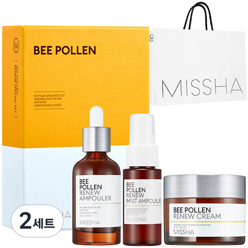 미샤 비폴렌 리뉴 스페셜 3종 세트 + 쇼핑백 솔직 후기 | 피부 타입별 분석 - 상품 이미지 1