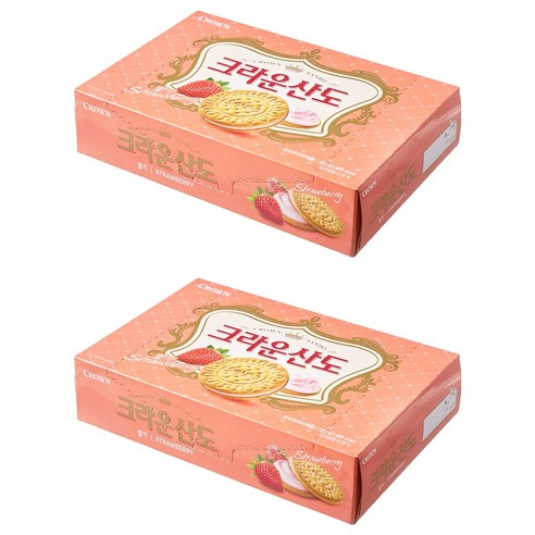 크라운산도 딸기 크림치즈, 323g, 2개