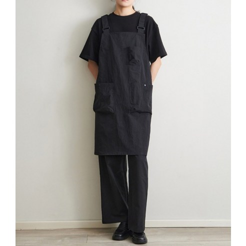 다퍼남 오버사이즈 핏 멜빵 앞치마 이미지 3