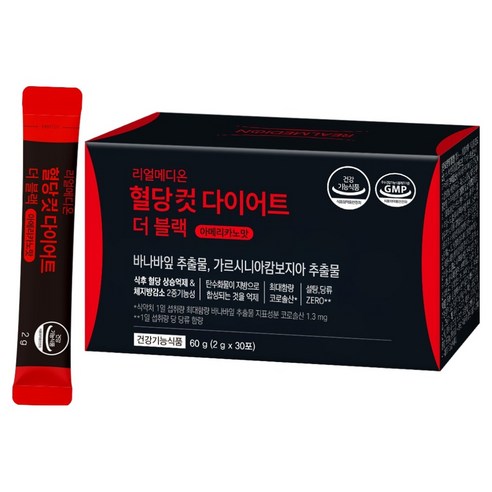리얼메디온 혈당컷 다이어트 더 블랙 아메리카노맛 30p, 1개, 60g